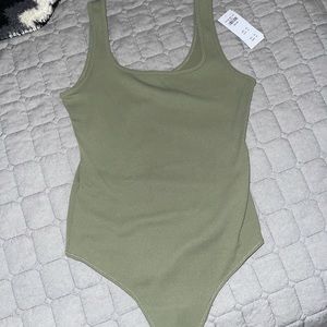 Abercrombie & Fitch Olive Green Bodysuit Size M